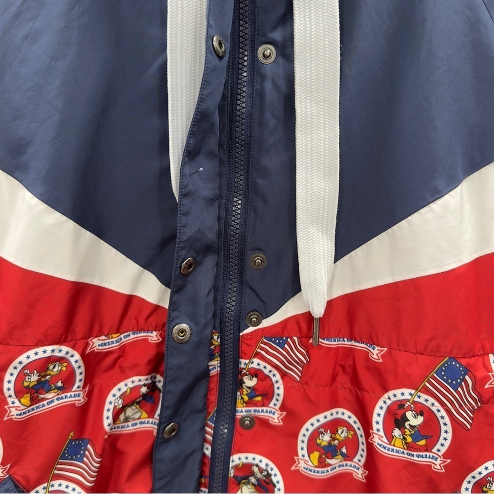 WALT DISNEY WORLD 50 Year Anniversary Mickey & Friends Pull Over Windbreaker L - Picture 3 of 12